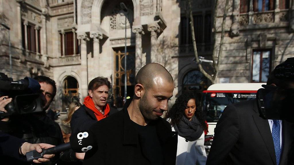 Javier Mascherano musste am Donnerstag in Barcelona vor Gericht erscheinen
