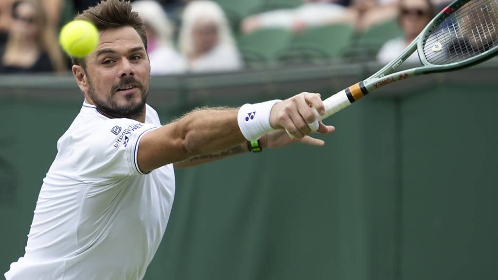 Musste sich nur selten so strecken: Stan Wawrinka steht in Wimbledon nach einer soliden Vorstellung in der 2. Runde