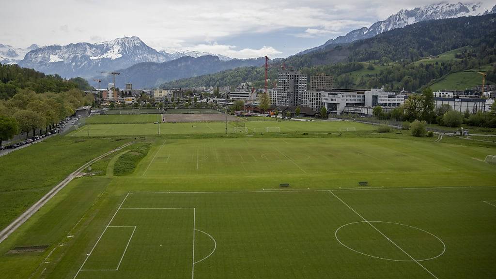 Das Spielfeld 21 auf Höhe des Zihlmattkreisels bei der Allmend soll Anfang 2025 erneuert werden. (Archivbild)