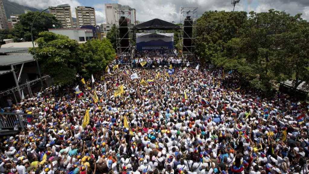 Die «Einnahme von Caracas» durch Regierungsgegner am Donnerstag.
