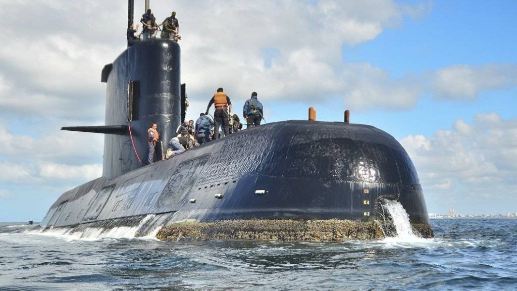 Lebenszeichen: Vom verschollenen argentinischen U-Boot «ARA San Juan» sind Notsignale empfangen worden. (Archivbild)