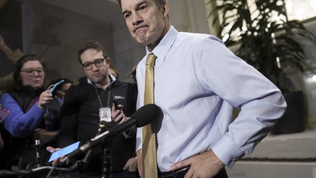 Nach drei verlorenen Wahlgängen für den mächtigen Chefposten im US-Kongress ist der Republikaner Jim Jordan aus dem Rennen. Foto: J. Scott Applewhite/AP/dpa