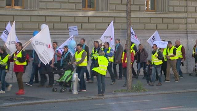 Protest gegen Sparmassnahme des Bundes