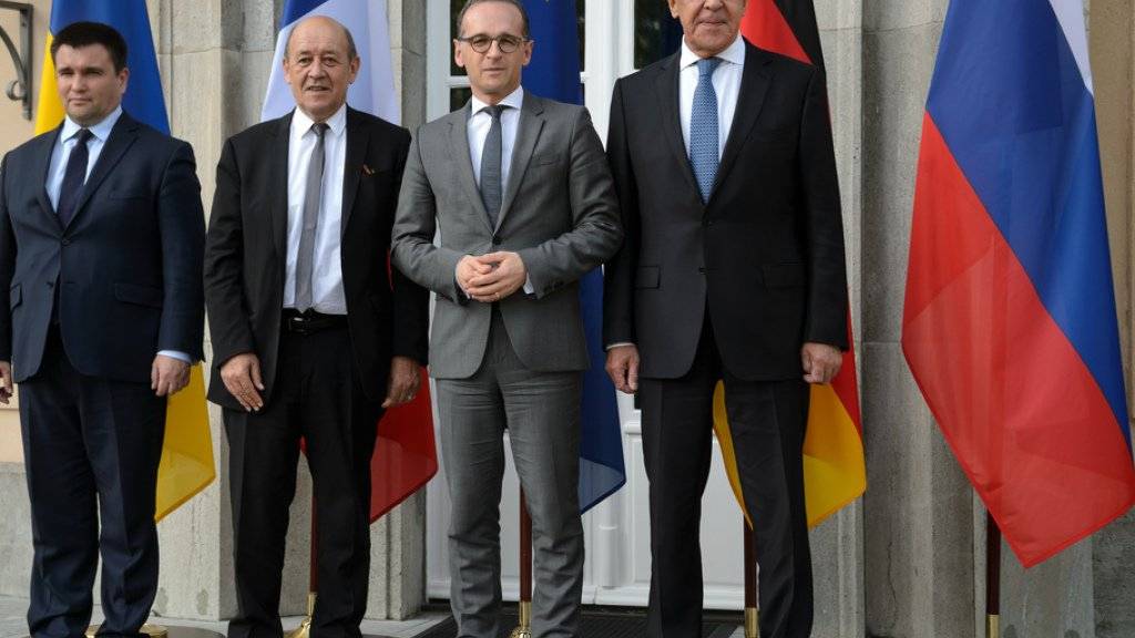 Der deutsche Aussenminister Heiko Maas (SPD) will bei einem Treffen mit seinen Kollegen aus Russland, der Ukraine und Frankreich die festgefahrenen Bemühungen um eine Beilegung des Konflikts in der Ost-Ukraine wieder in Gang bringen.