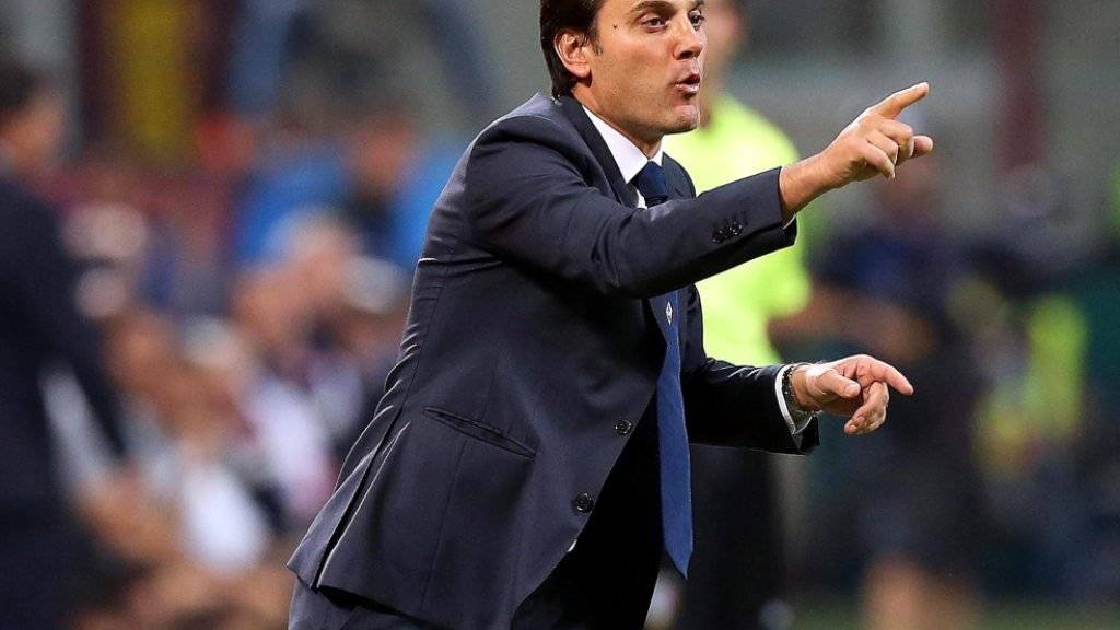 Der ehemalige italienische Internationale Vincenzo Montella (42) wird fortan bei der AC Milan an der Seitenlinie stehen