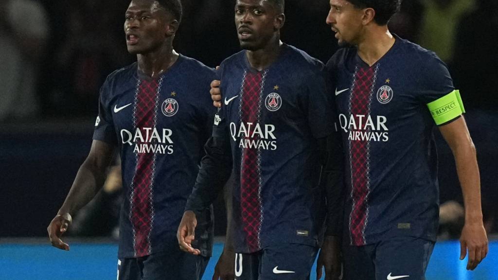 Ballon d'Or-Gewinner Ousmane Dembélé (Bildmitte) kehrte erst gerade von einer Verletzungspause zurück