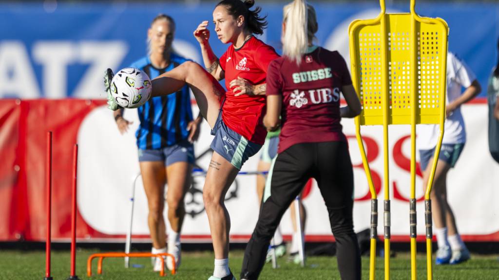 Das Schweizer Nationalteam trainiert für die erste Playoff-Runde der WM-Qualifikation