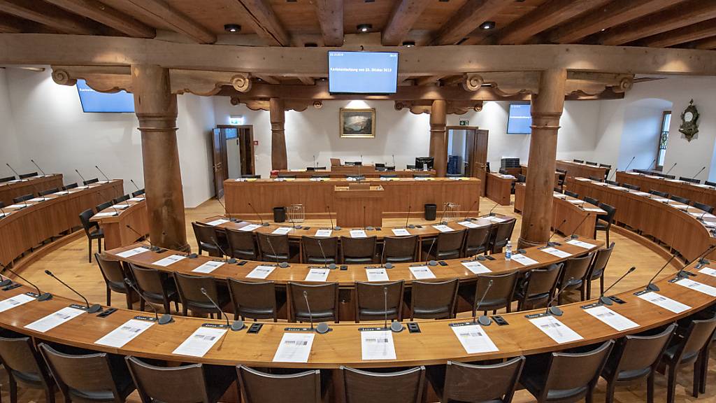 Der Saal, in dem der Kantonsrat das Budget für 2024 festsetzte. (Archivaufnahme)
