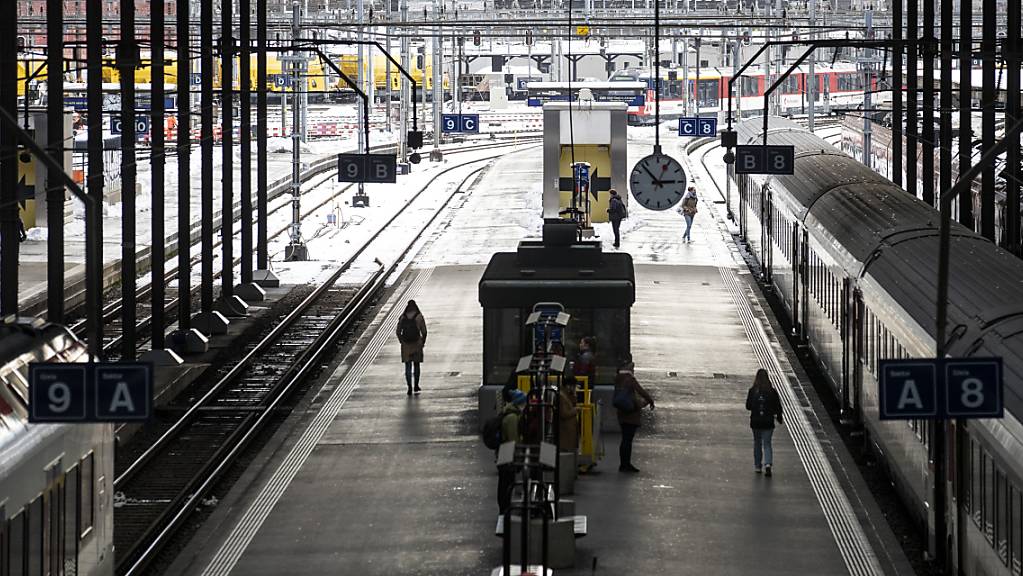 Blick in den Bahnhof Luzern: Hier wird dieses Wochenende gebaut. (Archivbild)