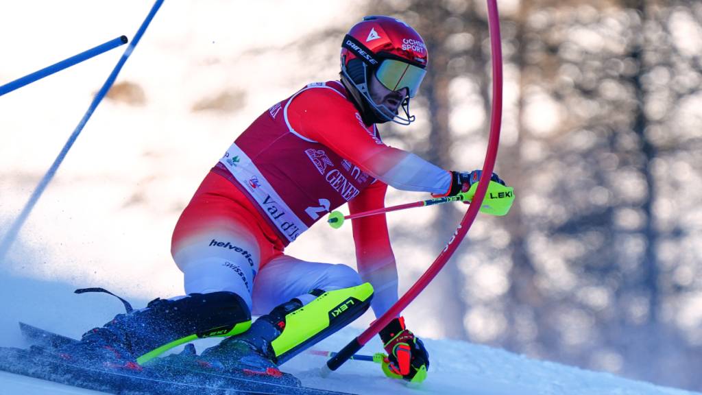 Action im Stangenwald: Loïc Meillard hat in Val-d'Isère den mässigen Saisonstart vergessen gemacht