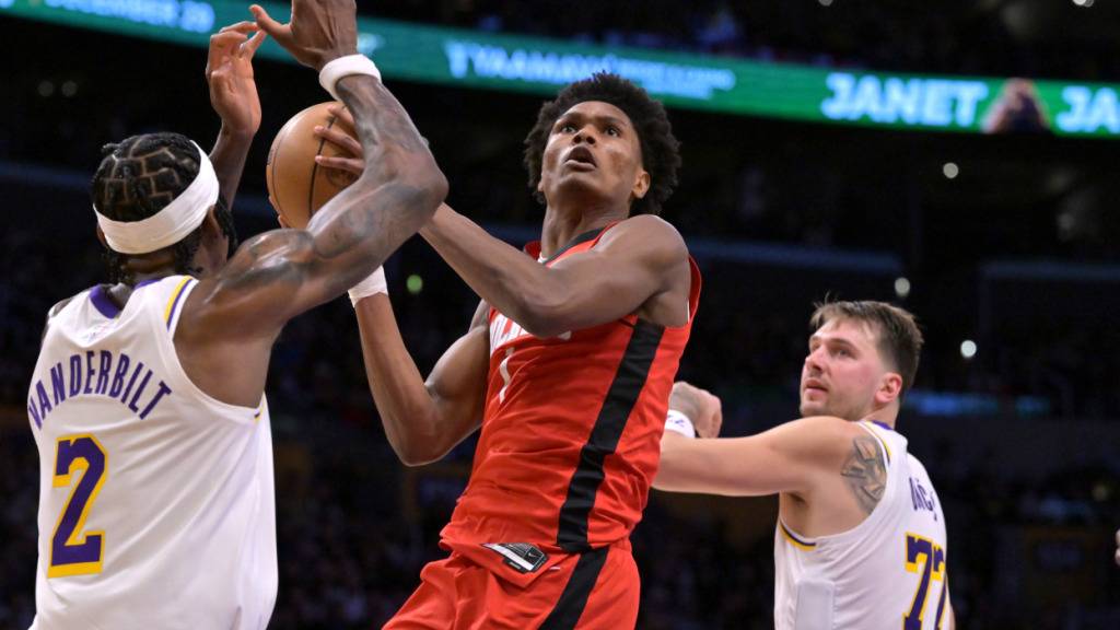 Amen Thompson ist im Spiel gegen die Los Angeles Lakers der beste Punktesammler der Houston Rockets