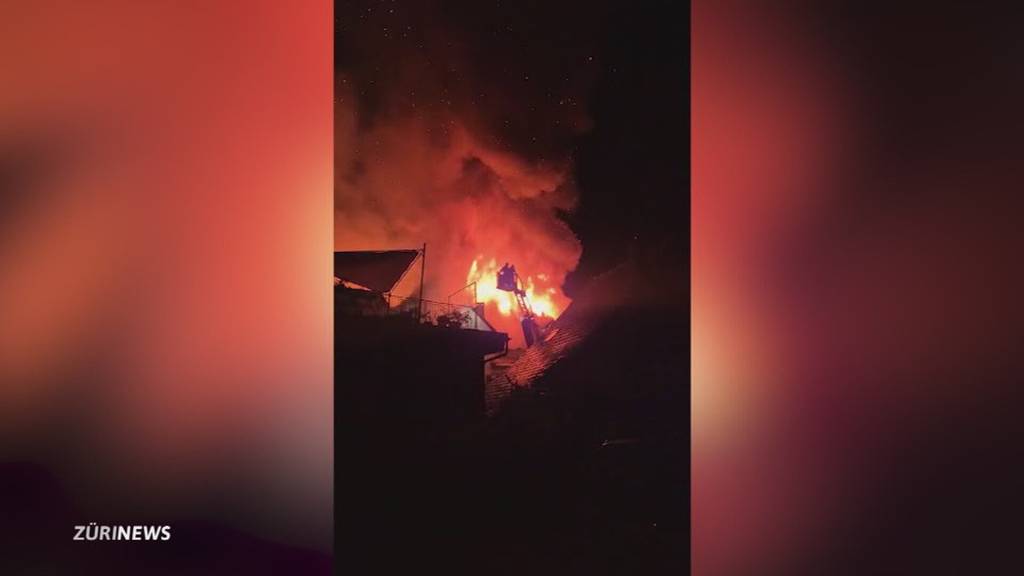 Grossbrand in Hallau vermutlich Brandstiftung