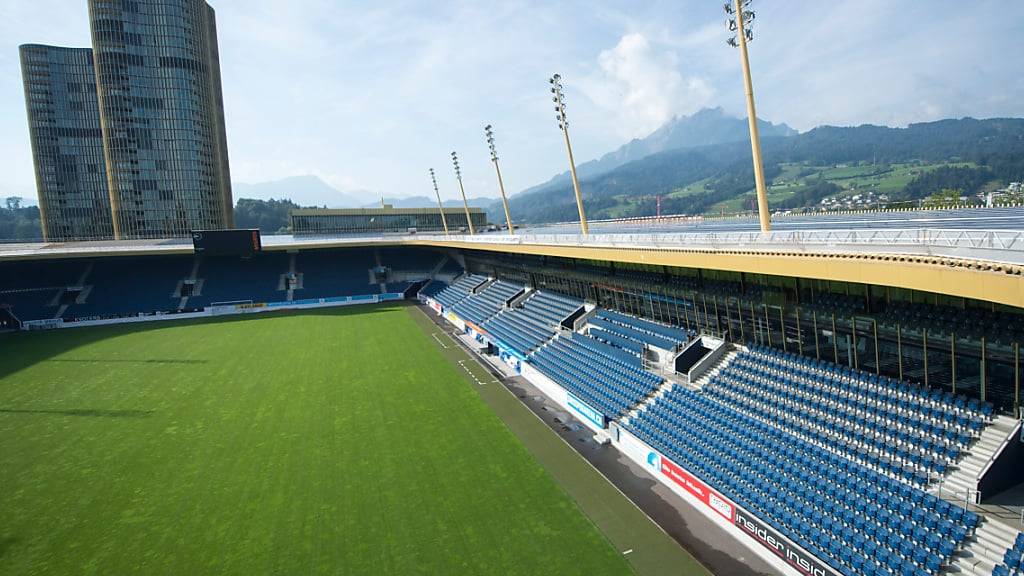 Blick in das Stadion des FC Luzern auf der Luzerner Allmend. (Archivbild)