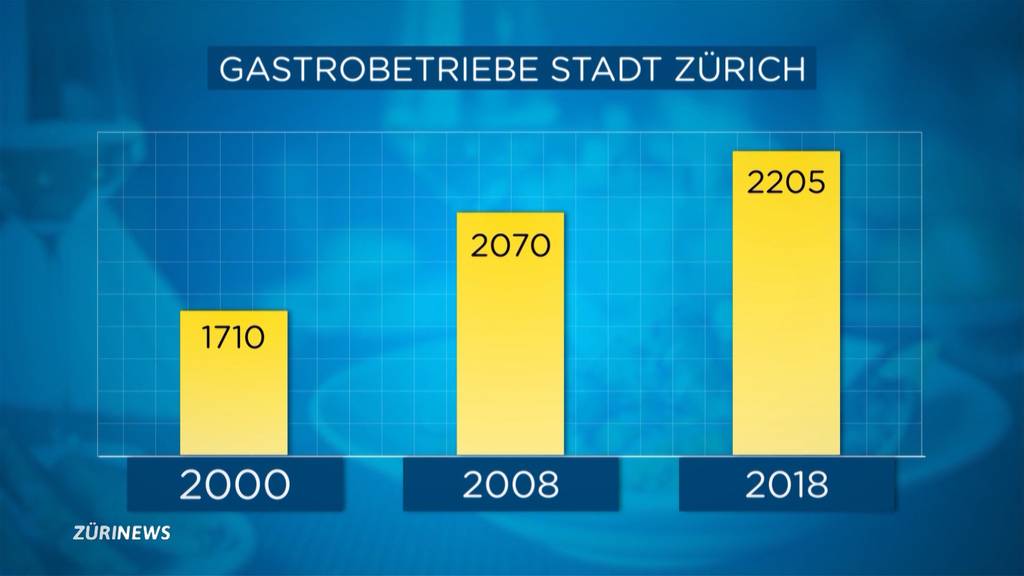 Beizenboom in der Stadt Zürich