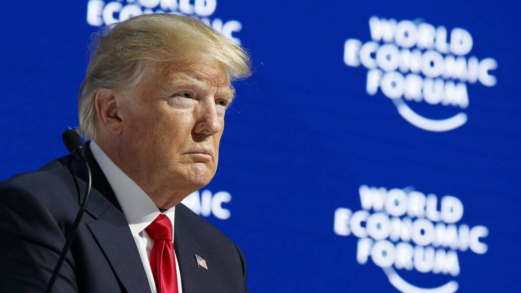 US-Präsident Donald Trump während seines Besuchs beim WEF 2018 in Davos.