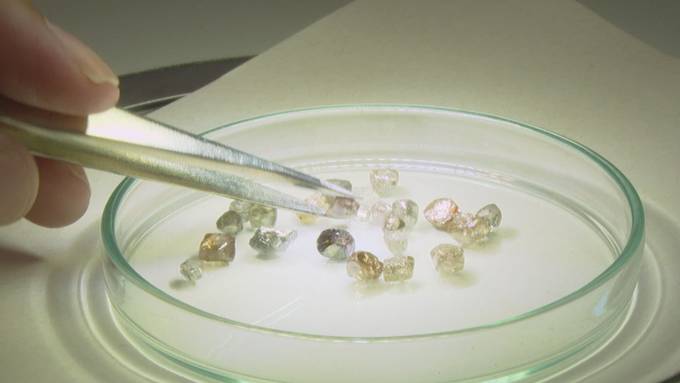 Diamantensammlung für Forschung
