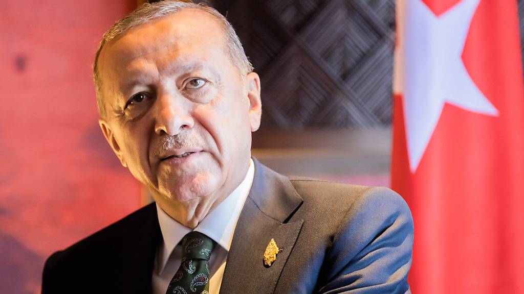 ARCHIV - Der türkische Präsident Recep Tayyip Erdogan legt dem Parlament in Ankara den Nato-Beitritt Schwedens zur Ratifizierung vor. (Archivbild) Foto: Christoph Soeder/dpa
