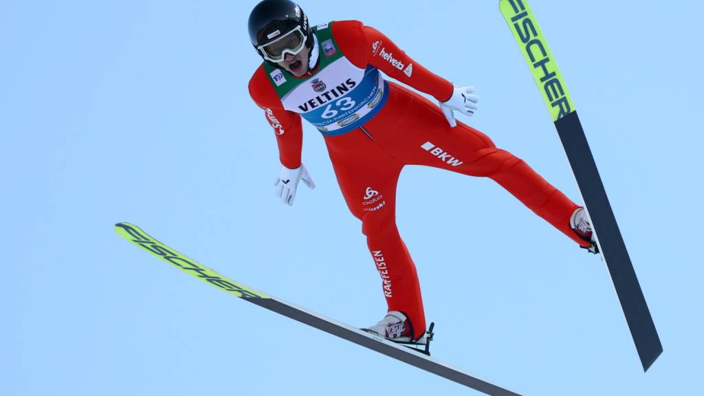 Gregor Deschwanden in den Lüften von Garmisch-Partenkirchen