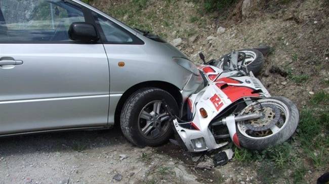 Motorradfahrer wurde bei Unfall verletzt.