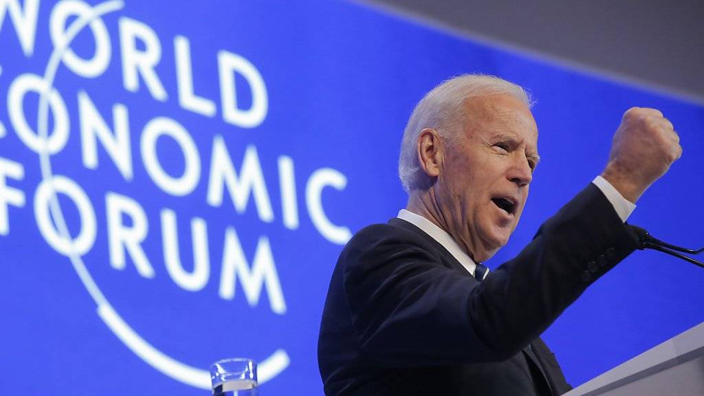 US-Vizepräsident Joe Biden richtete am WEF in Davos klare Worte an die Adresse Moskaus: «Russland nutzt jedes verfügbare Mittel, um gegen das europäische Projekt vorzugehen.»