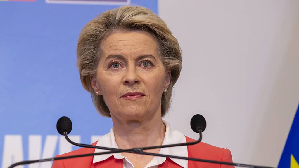 Ursula von der Leyen, Präsidentin der EU-Kommission. Foto: Nicolas Maeterlinck/BELGA/dpa