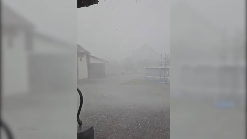 Wetter-Kapriolen: Hagel im Fricktal, Überschwemmungen in der Ostschweiz
