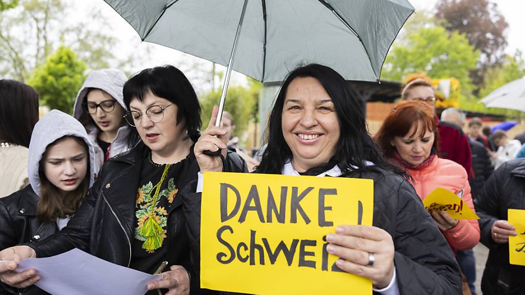 Flüchtlinge aus der Ukraine mit Schutzstatus S: Der Bundesrat hat ein provisorisches Konzept verabschiedet mit Blick für eine zukünftige Rückkehr in die Ukraine. (Archivbild)