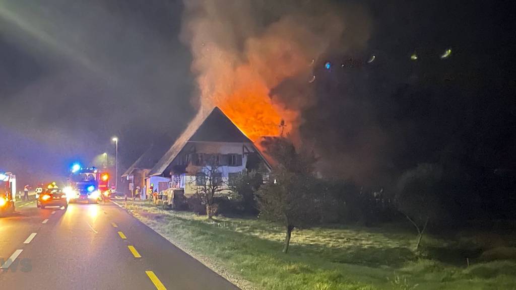 Brand in einem Einfamillienhaus in Oberönz