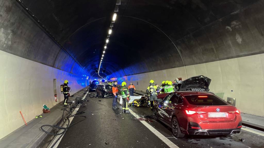 Rund 20 Feuerwehrleute kümmerten sich um die Bergungsarbeiten und die Verkehrsumleitung.