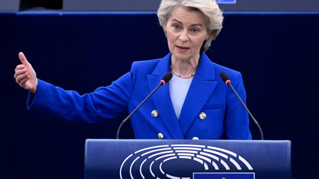 Die Präsidentin der Europäischen Kommission, Ursula von der Leyen. Foto: Pascal Bastien/AP/dpa