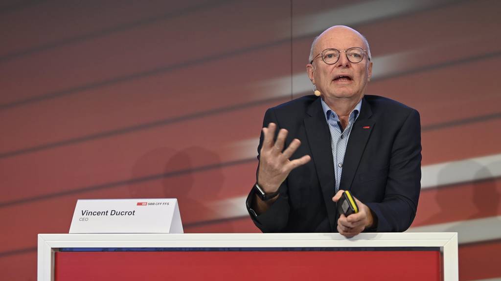 Vincent Ducrot, der Chef der SBB, bei der Präsentation der Halbjahreszahlen der Bundesbahn am Donnerstag in Bern.