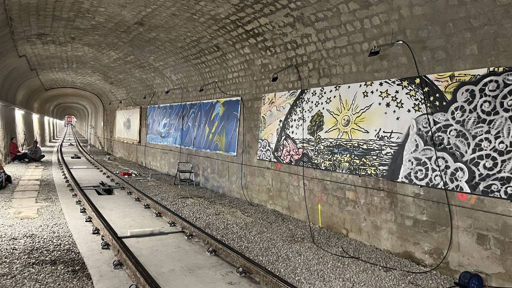 «Kunst im Tunnel» in der Mühleggbahn – so sehen die Graffiti aus
