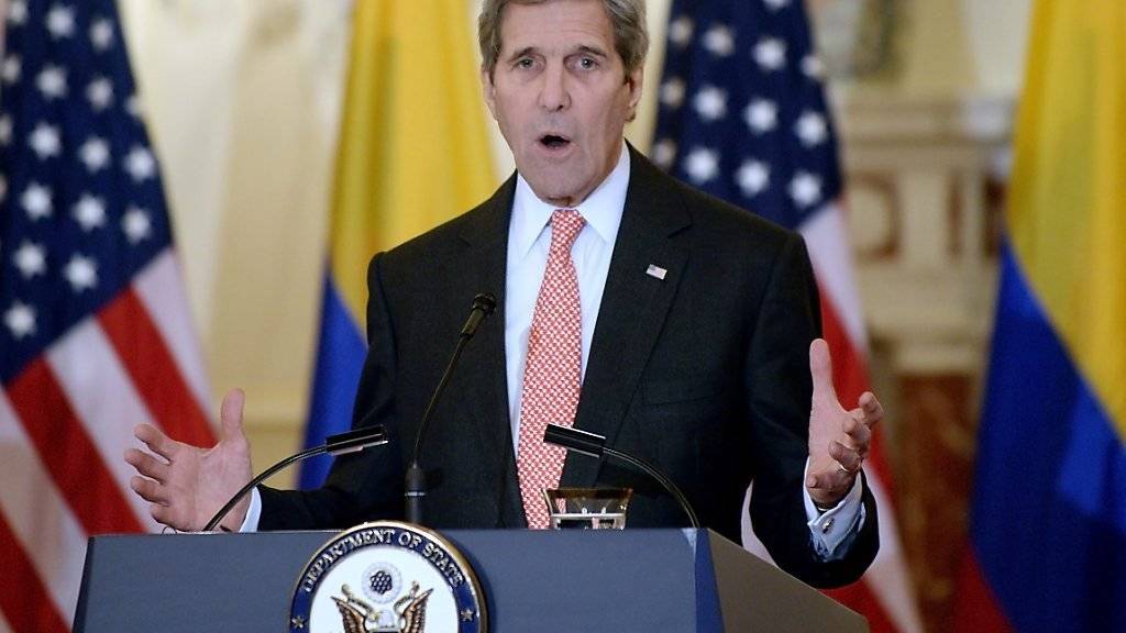 «Nur Gerede»: US-Aussenminister Kerry nimmt Russland im Syrienkonflikt in die Pflicht.