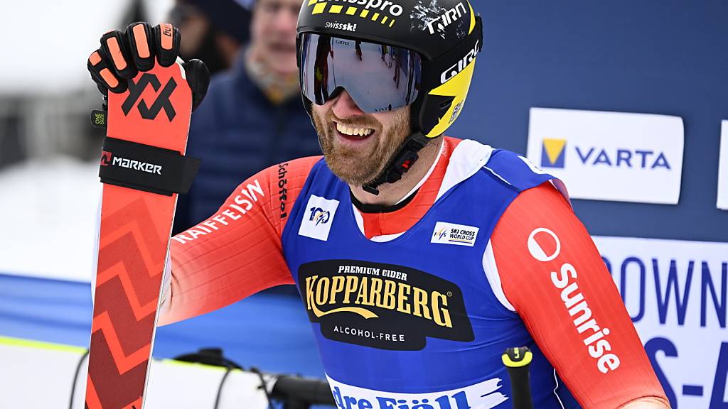 Der Schweizer Skicrosser Alex Fiva hat nach seinem 14. Weltcupsieg, dem ersten seit drei Jahren, allen Grund zur Freude