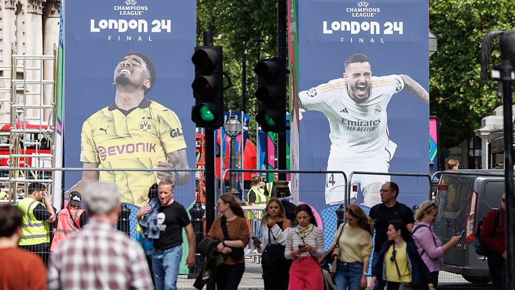 London ist bereit für den Champions-League-Final 2024 zwischen Underdog Dortmund und Rekordsieger Real Madrid