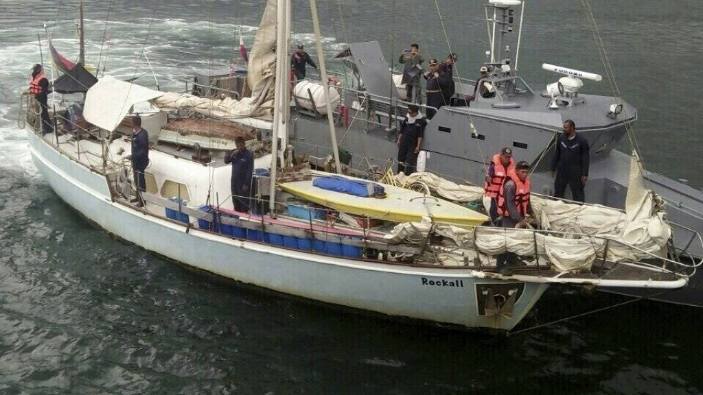 Die Jacht «Rockall». An Bord des Schiffes fanden die philippinischen Sicherheitskräfte die Leiche einer Frau. Der Besitzer des Schiffs wurde von Abu Sayyaf entführt.