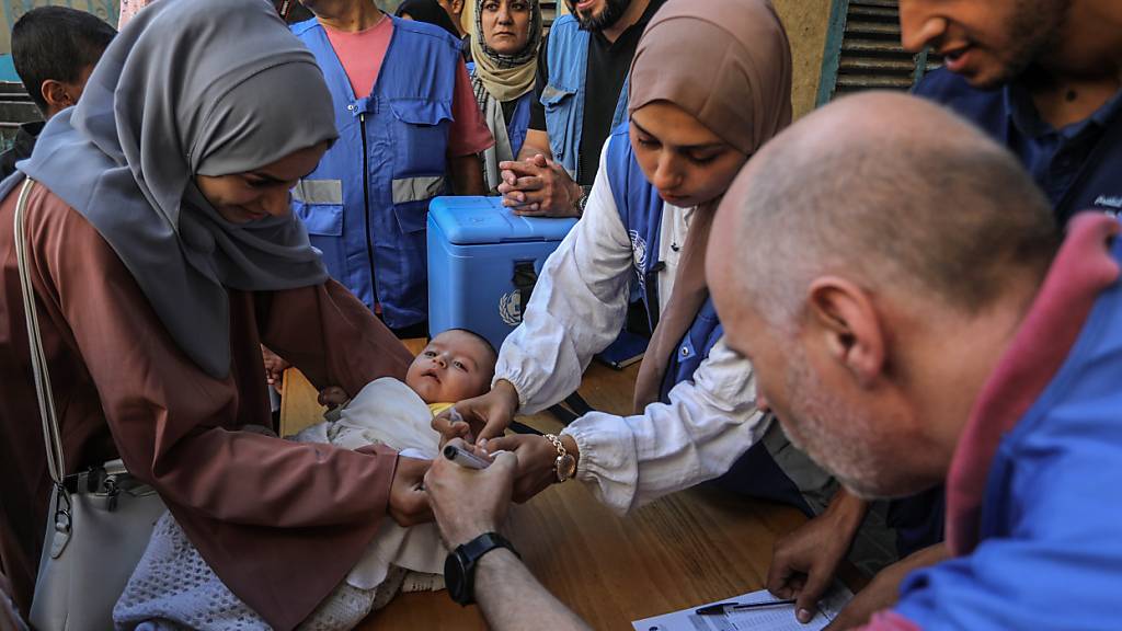 Zweite Polio-Impfrunde im Gazastreifen kommt voran