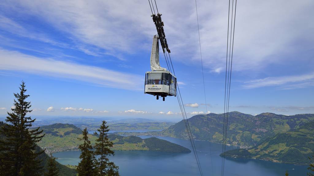 Die Luftseilbahn auf die Klewenalp