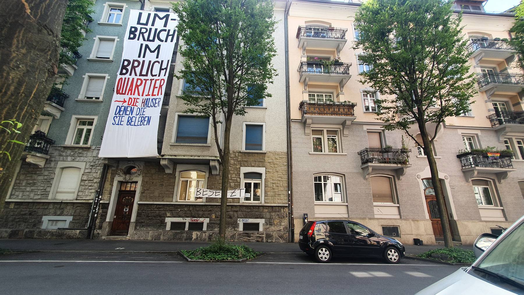 Hausbesetzung Bruchstrasse 64 Luzern, 21.06.22 (1)