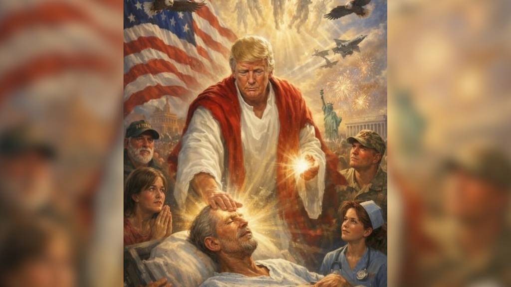 «Es zeigt mich als Arzt»: Trump verteidigt sich nach Kritik wegen Jesus-Bild 