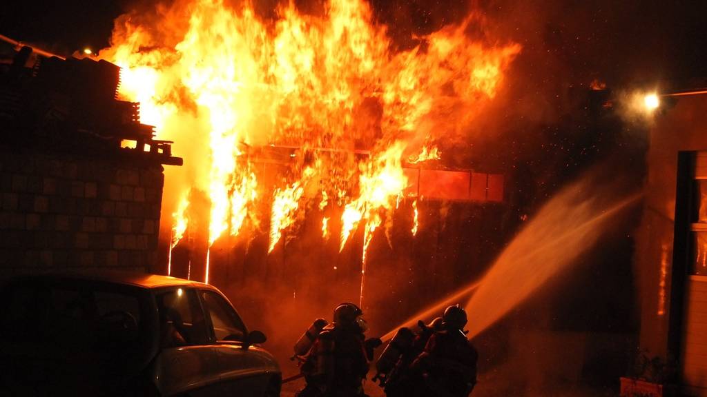 Die Scheune in Sargans brannte dieses Jahr nicht zum ersten Mal.