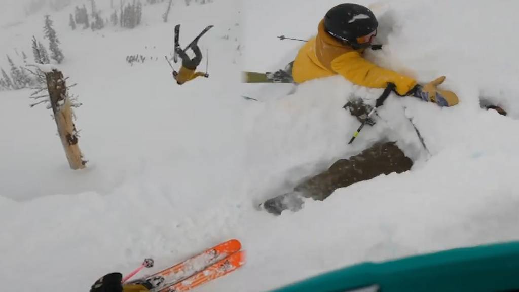 Fast eine Minute begraben: Freunde retten Skifahrer vor dem Ersticken