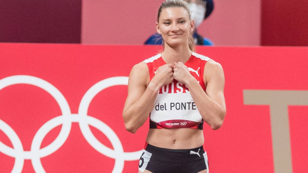 Ajla Del Ponte freut sich am Start - und wird starke Fünfte