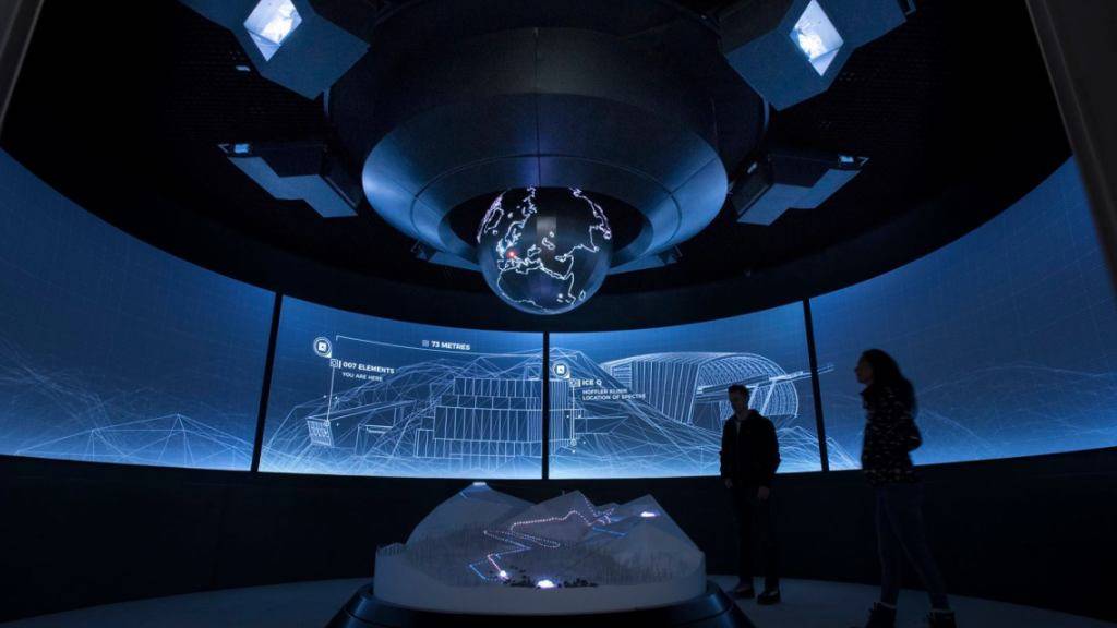 Magisch-futuristisch: Die Installation «007 Elements» in einem eigens in den Gaislachkogl ob Sölden hineingebauten Gebäude feiert am 12. Juli Eröffnung. (Pressebild)