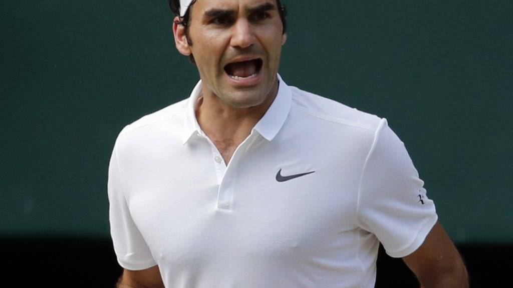 Emotionaler Sieg: Roger Federer gewinnt im Wimbledon-Viertelfinal gegen Marin Cilic nach Abwehr von drei Matchbällen