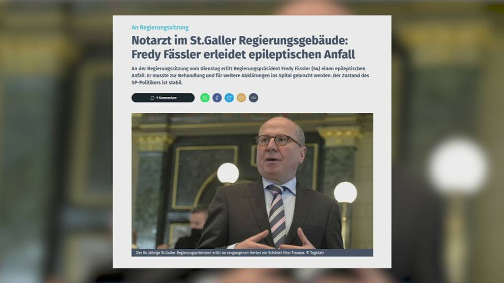 Fredy Fässler und sein gesundheitlicher Zustand beschäftigen