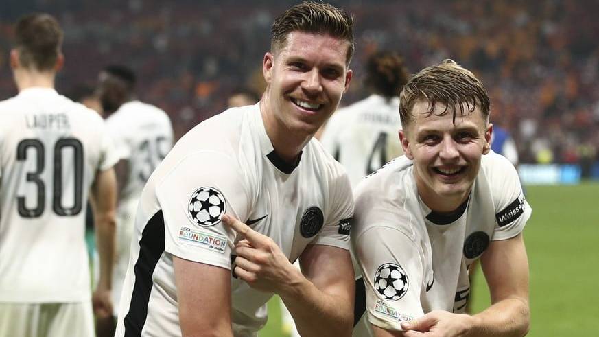 Cedric Itten und Lewin Blum freuen sich auf ihre Gegner in der Champions League.