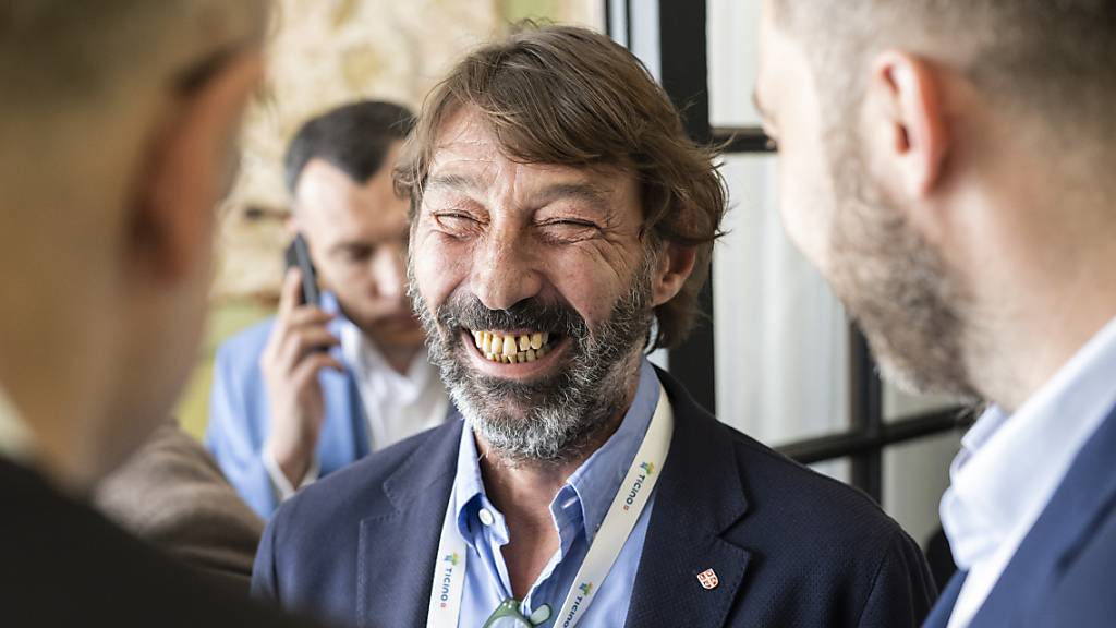 Hat gut lachen: Michele Foletti von der Lega dei Ticinesi ist als Stadtpräsident von Lugano bestätigt worden. (Archivbild)
