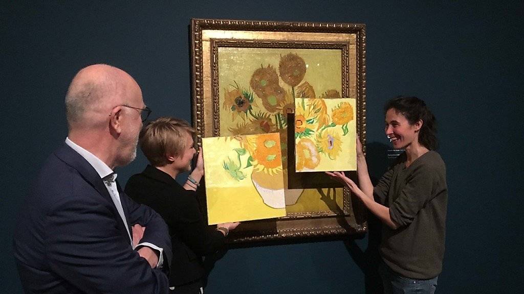 Ein Rot-Ton verblasste, ein gelber Farbton dunkelte nach. Wie sehr die «Sonnenblumen» früher strahlten, lassen zwei Gemälde der Künstlerin Charlotte Caspers erahnen, die sich auf neue Forschungsergebnisse stützen.