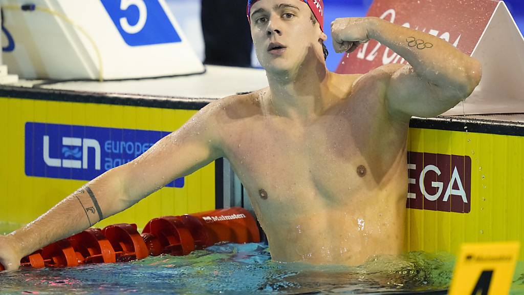 Noè Ponti triumphiert auch über 50 m Delfin an den EM in Otopeni